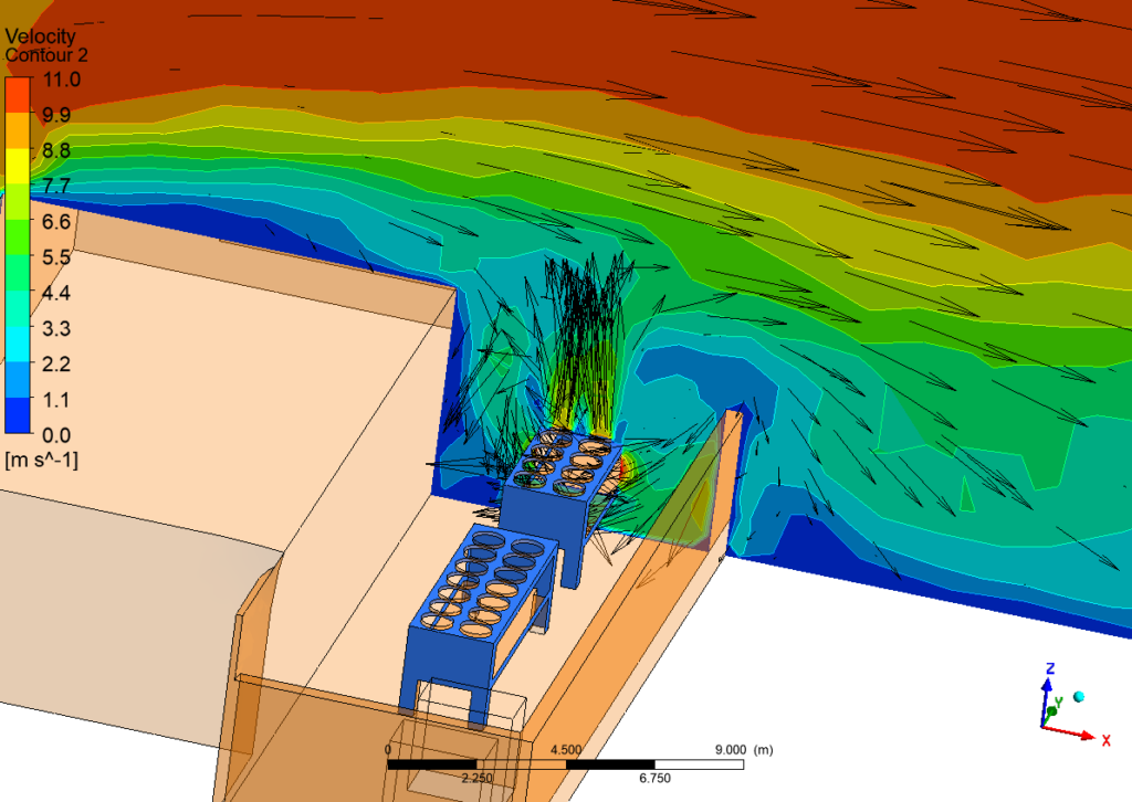 Computational fluid dynamics analysis of chiller airflow and heat transfer CFD simulation of cooling airflow around industrial chillers Thermal modelling of chiller plant performance using CFD Airflow and temperature distribution analysis for HVAC chiller systems Numerical simulation of cooling efficiency for chiller units